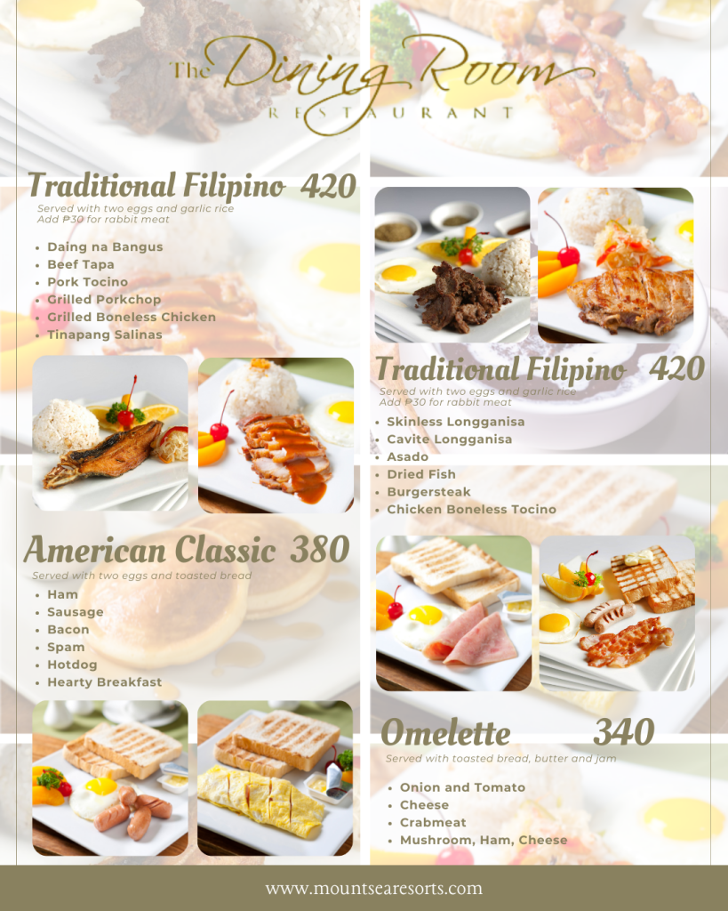 Breakfast Menu 1