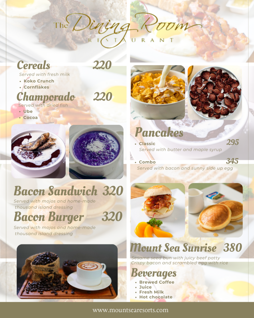 Breakfast Menu 2